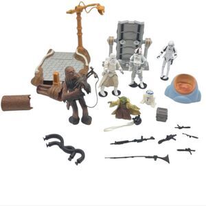 Star Wars Action Figure Bundle Chewbacca, Stormtroopers, Droids, Creatures Vtg